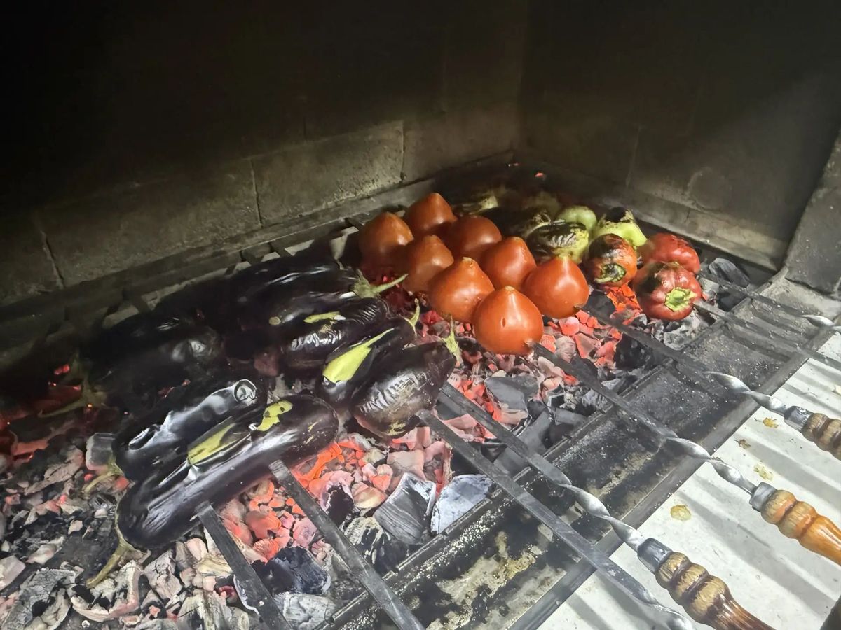 Овощи на мангале